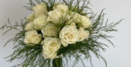 Florista D-Coração - Florista Online Porto - Decoração - Eventos - Flores - Ramo de flores - Ramo de rosas brancas